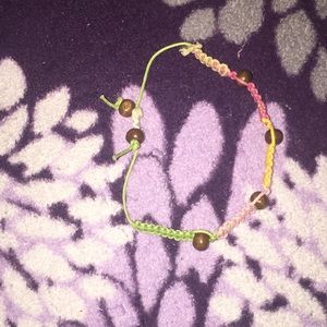 Woven hemp bracelet made by me😊